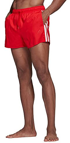 adidas 3S CLX Sh VSL, Costume da Nuoto Uomo, Vivid Red/White, S