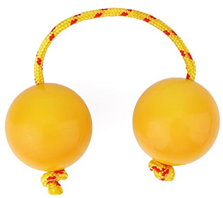 AIEX Shaker Instrument, Doppelkürbis Percussion Instrumente Balls Percussion Shaker Egg Kashaka Instrument Afrikanischer Shaker Percussion Rassel Afrikanisches Instrument Musik Shaker (Gelb)