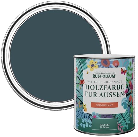 Rust-Oleum Blue Mould-Resistant Garden Paint In Satin Finish - Evening Blue 750ml