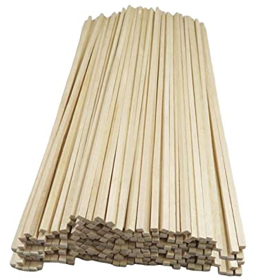100 stycken obehandlade träpinnar trähantverk för hantverksmodell byggmaterial 100 cm, träfärg