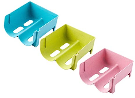 ABOOFAN 3pcs Refrigerator Drink Storage Box Storage Rack Fridge Bins Stackable Crisper Fridge Containers Lids