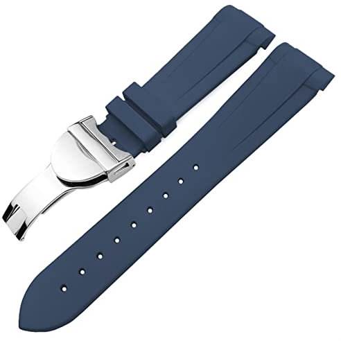PURYN Gummi-Uhrenarmband 22 mm Silikon Uhrenarmband für Tudor Heritage Black Bay Pelagos wasserdichte Armbänder, 22 mm, Achat