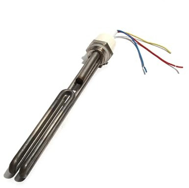 QCUXLRND Chauffe-Eau électrique Solaire AC 220v, pièces de réservoir, élément Chauffant, Type Droit, Tube de 27CM, Longueur de Filetage de 1 , 1500W cuicui