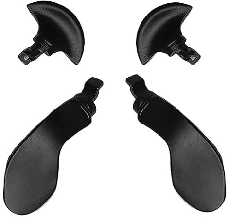 LiXiongBao 4PCS Metal Back Paddles for PS5 DualSense Edge Controller,Paddles Trigger Buttons Replacement Interchangable Parts for PS5 DualSense Edge Wireless Controller(Black) [video game]