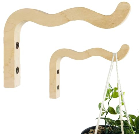 Smileshiney 2 Stück Blumenampel - 17 X 15 cm Blumenampel Halterung, Blumenampel Wandhalterung, Wandhaken Für Blumenampel, Blumenampel Halter, Wandmontierter Pflanzenhaken,