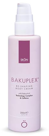 Skön Bakuplex - Straffende Körpercreme, belebend gegen lokale Unreinheiten und Fettfettigkeit, Creme für Oberschenkel, Bauch und Hüften, straffende Wirkung mit Vitamin E und Koffein, leichte Textur