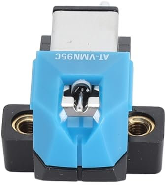 Pongnas AT VM95C Phonographen-Tonabnehmersystem mit Aluminium-Rohrausleger, Konischer 0,6-mm-Nadel, Zwei Beweglichen Magneten für Plattenspieler, Ersatz-Tonabnehmernadel für
