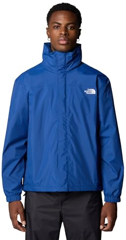 The North Face - Men's Resolve Jacket Shell - Breathable, Waterproof Hiking & Camping Jacket & Windbreaker with Adjustable Hood - Estate Blue, L