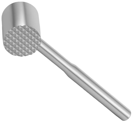 Meat Tenderizer Hammer Meat Hammer Spiked & Flat Dual Side Design Meat Tenderiser Pounder Mallet Meat Pounder Flattener Kitchen Meat Mallet for Chicken, Conch, Veal Cutlets, Beef Steak
