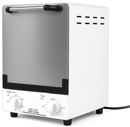 Hochtemperatur-Sterilisator,12L Sterilisator für Nagelstudios,Infrarot Autoklav Sterilisator mit einstellbarer Temperatur und Zeitsteuerung,geeignet für Schönheitssalons,Friseursalons,Zahnkliniken