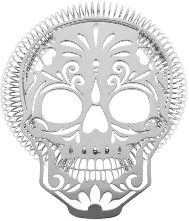 Zerodeko Cocktail Acciaio Inossidabile Forma Strumento per Filtrare Ghiaccio per Bar e Cocktail per Tè e Design Giocoso e Facile da e