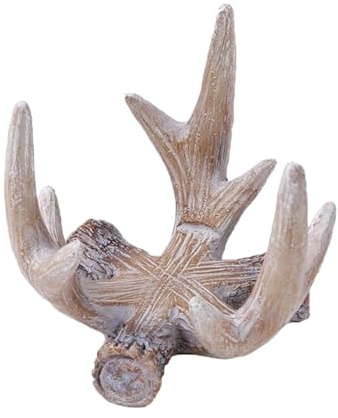 rockible Geweih Kerzenhalter, Harz Kerzenständer Geweih, Deer Antler Candle Holder, Bauernhaus-Kerzenständer für Tischdeko Weihnachten Adventskranz Geweih & Winterdeko Haus Hütte