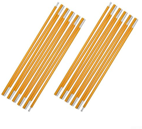 11-15ft Aluminum Alloy Tent Pole, Lightweight And Portable Replacement Tent Repair For Hiking Camping Tent(4.05meter)
