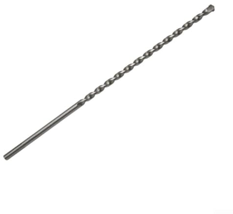 Broca larga para hormigón de mampostería de 300 mm con punta triangular de carburo para piedra caliza y hormigón ligero, compatible con Hammer Plus para taladros SDS (8 x 300 mm)