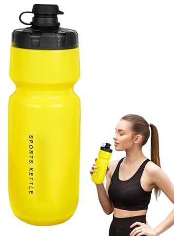 Bouteille d'eau De Sport – Bouteilles d'eau De Cyclisme Anti-Fuite De 750 ML | Bouteille De Cyclisme Multifonctionnelle À Presser De Grand Diamètre | Vélo Waťer Botṫle pour Les Voyages, Les Vélos De