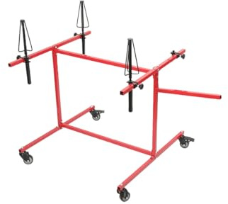 Lfhelper Fahrbar Felgenlackierständer, 360° Drehbar Lackierständer Auf Rädern, Verstellbar Felgen Lackierständer für 4 Felgen Felgen lackieren Ständer Halter