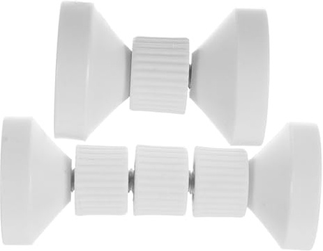 HOODANCOS 2pcs Adjustable Bed Frame Stopper with EVA Cushion Anti-shake Bed Holder for Headboards and Bedside Furniture Noise-reducing and Living Medium Extra Large White