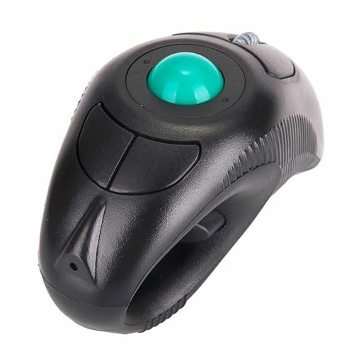 KOCKSHION Mouse Wireless Trackball Portatile a Forma di Delfino, 5 Tasti, 1000dpi, 2.4ghz, USB per Laptop, Compatibile Utenti Destri e Mancini