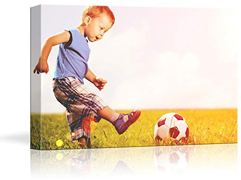 NWT Custom Canvas Prints with Your Photos for Kids Aging, Personalized Canvas Pictures for Wall to Print Framed 24x36 inches