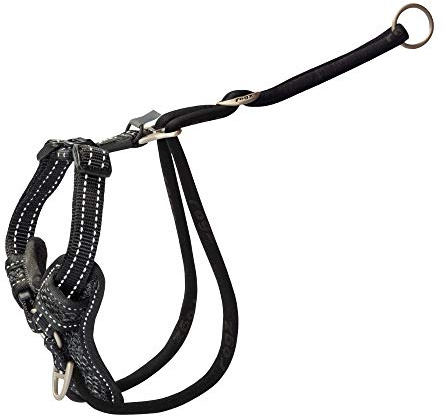 Rogz Stop Pull Hundegeschirr, reflektierend, klassisch, Größe M, Schwarz