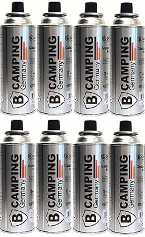 8x Gaskartusche 227g + GRATIS 1x BILDMAGNET! Campinggas Butan Gaskocher silber