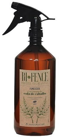 BIFENCE Fungicida Natural Cola de Caballo 1 L - Acción Preventiva y Curativa contra Hongos – 100% BIO - Estimula las Defensas Naturales de las Plantas – Sin Insecticidas – Para Huerto Urbano y Jardín