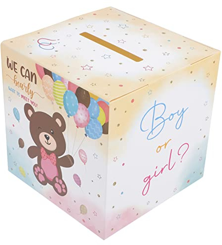 1 Ensemble Boîte Bébé Urne De Vote Garçon Ou Fille Urne Invitations De Fête De Bébé Fournitures De Fête Européennes Et Américaines Décorations Carte De Jeu
