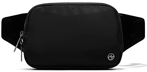 Everywhere Gürteltasche, groß, 2 l, Pander wasserdicht, für Damen und Herren, mit verstellbarem Riemen., Black Onyx, 21cm x 5.7cm x 14.6cm (8.3' x 2.2' x 5.7')