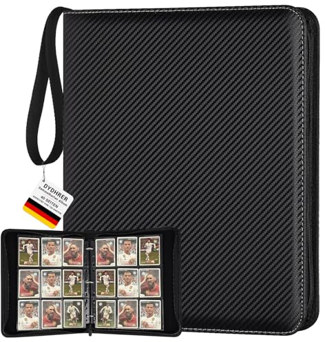 Album Cartas 720 Tarjetas,9 Bolsillos 40 Páginas Album Cromos,Transparente Impermeable Album Cartas Magic,Archivador Cartas para Juegos Coleccionables y Coleccionistas de Cartas Coleccionables