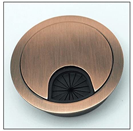 YNZUNMY Kabeldurchführung Schreibtisch,Kabeldurchführung 5 teile/los Computer Tommet Tisch Kabel Outlet Möbel Hardware Zinklegierung Schreibtisch Drahtlochabdeckung (Color : Red bronze, Size : 60mm)