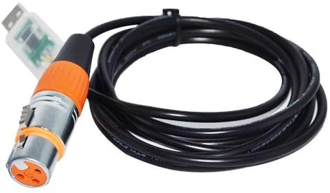 RIKYJIC Cable adaptador USB a RS485 XLR hembra para DMX512 Freestyler Disco 240 (1,8 metros)
