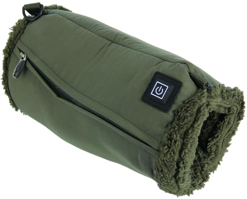 Fishing Hand Warmer Soft Fleece Lining 3 Heat Settings Adjustable Shoulder/Neck Strap Power Bank Powered Long Lasting Warmth Camping, Hiking, Outdoor Travel Activities Carp Fishing NGT