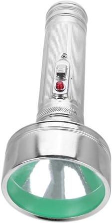Veemoon Torcia Vintage in Alluminio Resistente, Stile Retrò Classico, Torcia Portatile a Batteria per Uso Rurale e Decorazione, Confezione da 2 Pezzi