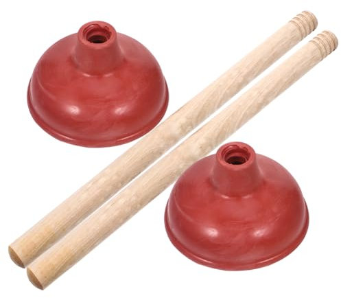 DIYEAH 2pezzi Sturalavandini con Ventosa per Pulizia di Bagni e Cucine Strumento di Rimozione Blocchi per Toilette e Scarichi Accessorio Resistente e Facile da Usare