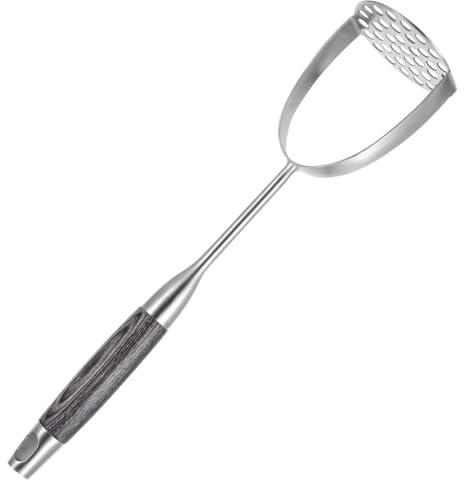 BAZEITFLOW Schiacciapatate in Acciaio Resistente per Purè Liscio e Verdure Design Moderno Facile da Pulire Utile per Cibi per Cucina Quotidiana