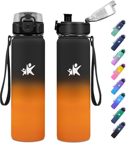 JAPORIA Bottiglia Termica 500ml, Borraccia senza BPA, Borraccia Termica, Doppia Parete, Bottiglia Termica per Palestra, Outdoor, l'école, Sport
