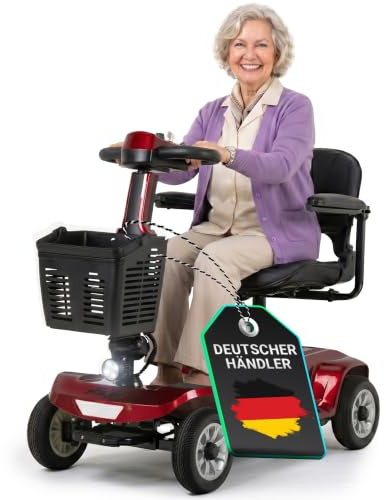 eFlux Seniorenmobil M1 | Elektromobil für Senioren klappbar | E Roller bis 20 km Reichweite | Rollator | Elektroroller | Rollstuhl elektrisch | Elektrorollstuhl | Seniorenroller