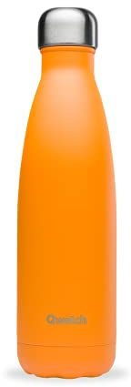 Qwetch - Botella Isotérmica Originals 500ml Acero Inoxidable Naranja - 24h Frío / 12h Caliente - Hermética, Sin BPA y Reutilizable - Para deporte, oficina, senderismo y viajes