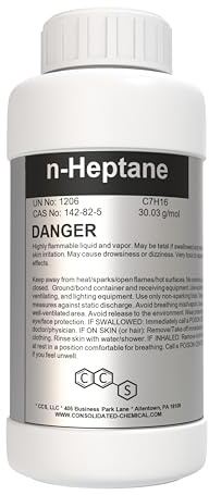 N-Heptane High Purity Bestine Thinner - 1000mL (32 Fl Oz)