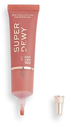 Makeup Revolution, Superdewy Liquid Blusher, Fard à Joues Liquide, Flushing For You, 15ml