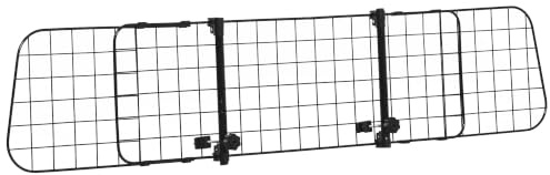 PawHut Barrera Protectora de Coche para Perros 91-152x30 cm Negro