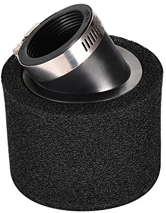 Filtre à air FOOFIT 42mm Double Mousse Sponge Nettoyant Noir Beauvel Angle Remplacement de la Bouche pour 50cc 70cc 90cc 110cc 125cc 150cc Dirt Vélo de saleté Moto Kart ATV Quad quadbgy Scooter