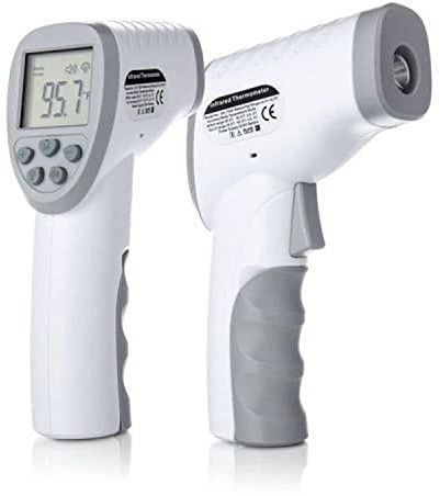 Infrared Thermometer for Adults, Kids and Object, Non-Contact Forehead Thermometer with Object Mode Function, Touchless Infrared Digital Temperature Gun, Fever Alert and Set Memory Recall