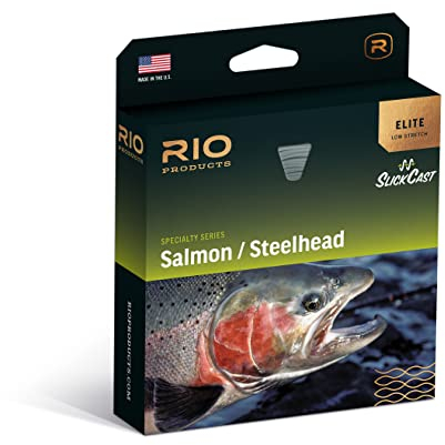 RIO Products Elite Salmon/Steelhead Fliegenschnur, Frontkegel für einhändige Rolle und Speyguss, glatte Beschichtung, WF8F