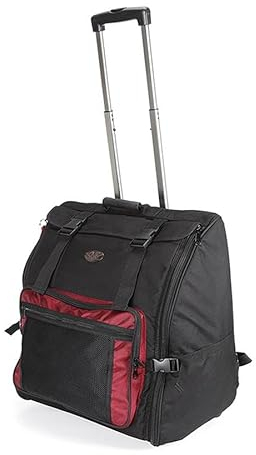 CNB Akkordeon Trolley-Bag für 96 Bässe – gepolsterte Transporttasche mit Rollen & Teleskopgriff – leicht, stabil & wasserabweisend – idealer Schutz für Akkordeon beim Reisen, Proben & Auftritten