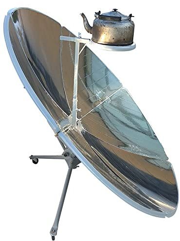 Cuisinière Solaire, Cuisinière Solaire à Concentration, Cuisinière Solaire Portable, Camping Parabolique Extérieur Four Solaire Cuisinière Fer Support Four Solaire pour Barbecue P