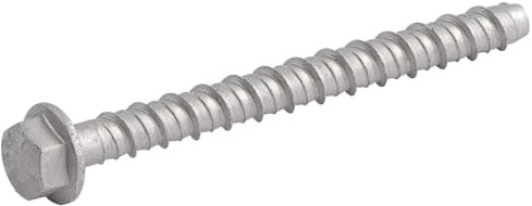 Rawl R-LX-HF-ZP Hex Flange Concrete Screw Bolt Zinc Plated 6mm 75mm Pack of 100