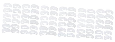 72 St 6 Set ögonbryn form verktyg för formning av ögonbrynsmall smink för ögonbryn makeup kit Sminkverktyg stenciler för ögonbrynsmall ögonbrynsmallar unbrow ögonbrynskort vit