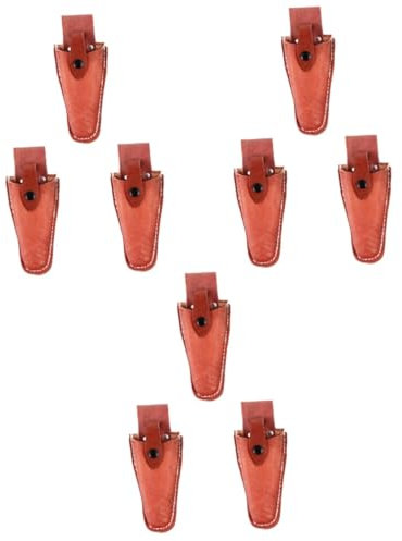 Happyyami 3 Pz Custodia Per Forbici Custodia Da Giardinaggio Per Fodero Per Forbici Da Giardino Cintura Per Attrezzi Da Potatore Ricamo Pelle Bovina Ricamato Affila Il