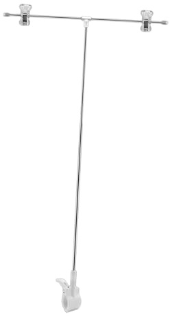 Colcolo Soporte para exhibición de carteles, soporte de Metal para pancartas de acero inoxidable con Clip, soporte ajustable para carteles para mostrador de